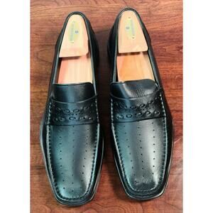 Taryn Rose Abram Delphy Neron Black Slip On Loafer Men's Size 10, New With Box